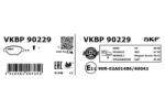 SKF Set placute frana spate SKF VKBP90229 (VKBP90229)