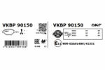 SKF Set placute frana spate SKF VKBP90150 (VKBP90150)