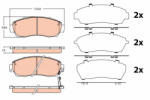 TRW Set placute frana fata TRW GDB3581 (GDB3581)