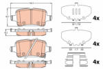 TRW Set placute frana spate TRW GDB2184 (GDB2184)