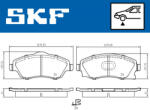 SKF Set placute frana fata SKF VKBP80062A (VKBP80062A)