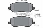 TEXTAR Set placute frana TEXTAR 2026101 (2026101) - turbochic