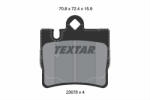 TEXTAR Set placute frana TEXTAR 2307801 (2307801) - turbochic