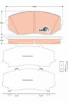 TRW Set placute frana fata TRW GDB3471 (GDB3471)