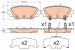 TRW Set placute frana spate TRW GDB3593 (GDB3593)