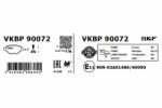 SKF Set placute frana spate SKF VKBP90072 (VKBP90072)