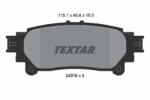 TEXTAR Set placute frana TEXTAR 2491801 (2491801) - turbochic