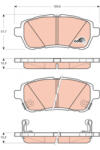 TRW Set placute frana fata TRW GDB3437 (GDB3437)