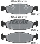 TEXTAR Set placute frana TEXTAR 2363101 (2363101) - turbochic