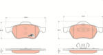 TRW Set placute frana fata TRW GDB1687 (GDB1687)