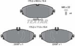 TEXTAR Set placute frana TEXTAR 2207601 (2207601) - turbochic