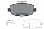 TEXTAR Set placute frana TEXTAR 2407302 (2407302) - turbochic