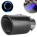 3F Quality Kipufogó kipufogóvég rozsdamentes acél Carbon Black 164mm