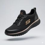 Skechers Work Squad SR - Myton női munkacipő OB E FO SRC - 77222EC (77222EC_BKG.39)
