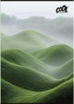 Victoria Füzet, tűzött, A4, sima, 80 lap, COOL BY VICTORIA "Green Calm - tonerpiac