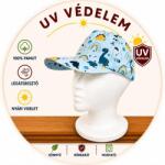  Pamutvászon nyári baseball sapka merev napellenzővel - Kék dínó (46-50 cm fejkörfogat)