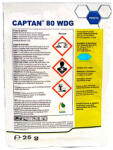 Arysta Captan 80WDG 25 gr, fungicid de contact, Arysta (pomi, vita de vie, tomate, ceapa, castraveti)