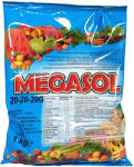 Rosier Megasol 20-20-20 1 kg ingrasamant foliar/fertirigare hidrosolubil tip NPK+ microelemente (pomi fructiferi, legume, vita de vie, pepeni, flori)