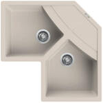 Elleci - Mosogatótálca Unico CORNER sarok G39 Bianco soft (LGUCOR39) - groszmann