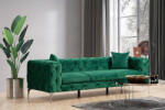 Rococo Design 3 személyes kanapé Rococo 237 cm zöld - estilofina - 249 000 Ft
