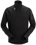 Snickers Body Mapping Fél Cipzáras Micro Fleece Felső - Fekete, 004/S - 94350400004 (94350400004)