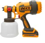 INGCO Pistol de Vopsit 20V cu Functie de Suflare + Baterie 2Ah INGCO