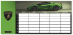 Ars Una Órarend ARS UNA egylapos kétoldalas Lamborghini 5522 (50495221) - papir-bolt