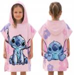 Disney Stitch törölköző uszodába, kapucnis poncsó gyerekeknek a Strandra (23PN423)