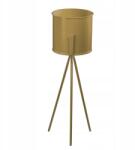 Trend-Deco Fém álló virágágyás lábakon virágtartóval 70 cm arany loft stílusban (10-1600/65/GOLD)