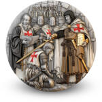  Templomos lovagok - 2 Oz - ezüst gyűjtői érme
