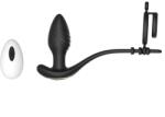 Guilty Toys Anal Vibrator with Penis Rings, Remote Control, Mobile App, Bluetooth Connectivity, Silicone, USB, Black, 10 cm Vibrator