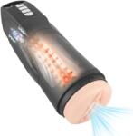 Passion Labs Automatic Vagina Masturbator 9 Vibration Modes, 9 Suction Modes, USB, TPE Realistic, Black, 26.5 cm