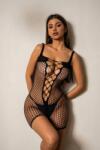 Passion Labs Nina Sexy Elastic Catsuit, Black, S-L