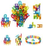 Bufnitel Joc de constructie STEAM - Scaune colorate (72 piese)