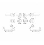 Hoppe Maner usa interior Hoppe Utrecht, cu rozeta rotunda 52mm, Inox, (2260188)