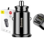 Baseus Incarcator auto Baseus Grain 2x USB, 5V, 3.1A, negru (2070272)