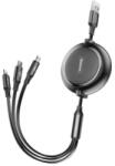Baseus Cablu extensibil Baseus Golden Loop 3in1 USB - micro USB / Lightning (2070141)
