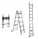 ROTOR Scara telescopica dubla, 1, 6 m, 5 + 5 trepte, 12, 5 kg, aluminiu (2170037)