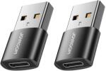 Baseus Set 2x Adaptor OTG, Joyroom, USB-C Mama la USB-A Tata, Negru (S-H152)