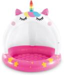 Intex Piscina gonflabila acoperita Unicorn Intex O102x102 cm fucsia