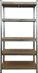 WORKEE Метален стелаж WORKEE 180x40x90 см, 5 MDF рафта х 175 кг (141651)