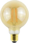 Avide LED Filament Globe G95 7W Fényerőszabályzós Borostyán E27 WW 2500K - atadcleankft