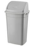 PLANET Billenőfedeles szemetes kuka, műanyag, eco szürke, 70 L - atadcleankft