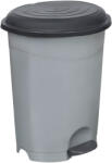 PLANET Pedálos szemetes kuka, műanyag, ECO antracit, kivehető kosárral, 50L - atadcleankft
