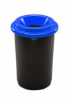 Plafor ECO kerek, henger szemetes 50L fekete/kék - atadcleankft