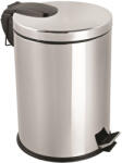 Dayco Metal Rozsdamentes acél pedálos szemetes, kivehető műanyag vödörrel, 40L, fényes - atadcleankft