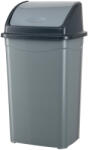 PLANET Billenőfedeles szemetes kuka, műanyag, szürke/antracit, 70 L - atadcleankft