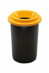 Plafor ECO kerek, henger szemetes 50L fekete/sárga - atadcleankft