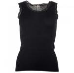 Engel Дамско копринено термобельо Engel Women's Tank Top with Lace Merino base layer - Black - размер 34/36 (EU) (114-0985-0111)