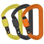 DMM Заключващ се карабинер Dmm Shadow Locking carabiner - Lime / Orange / Purple - размер Screwgate (3-Pack) (322-0036-1111)